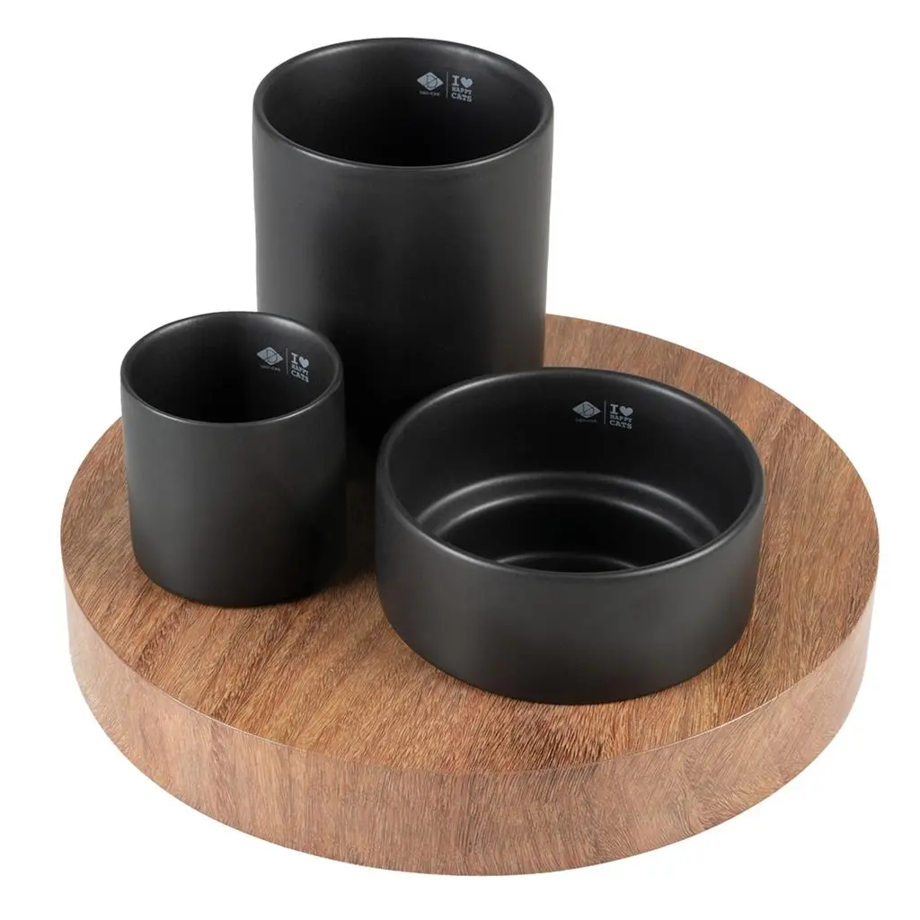 D&D CAT IGGY Slow Feeder 27x27x19 cm Sort